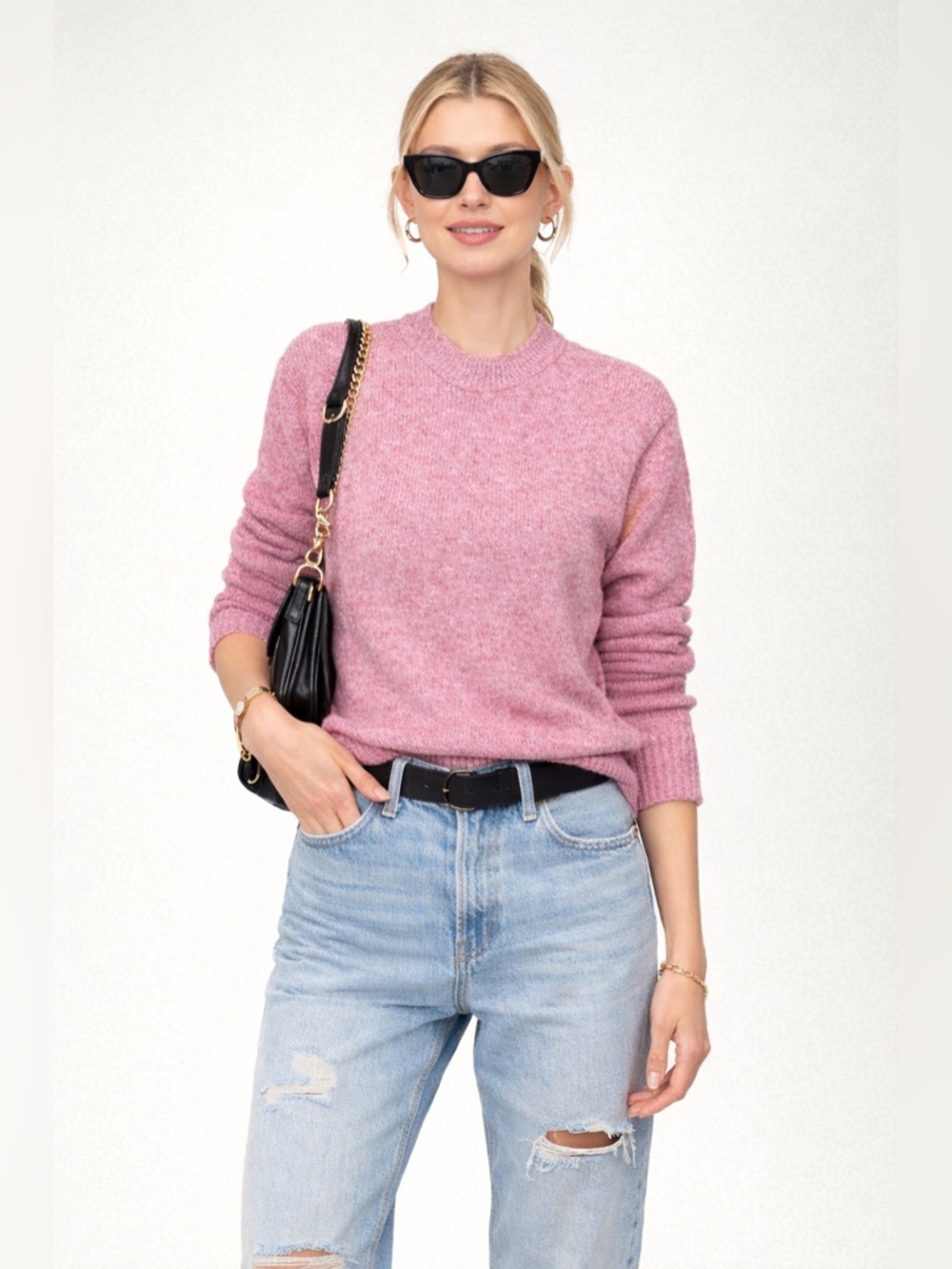 American Eagle Outfitters Women’s Crewneck Sweater in Rose Mauve size medium